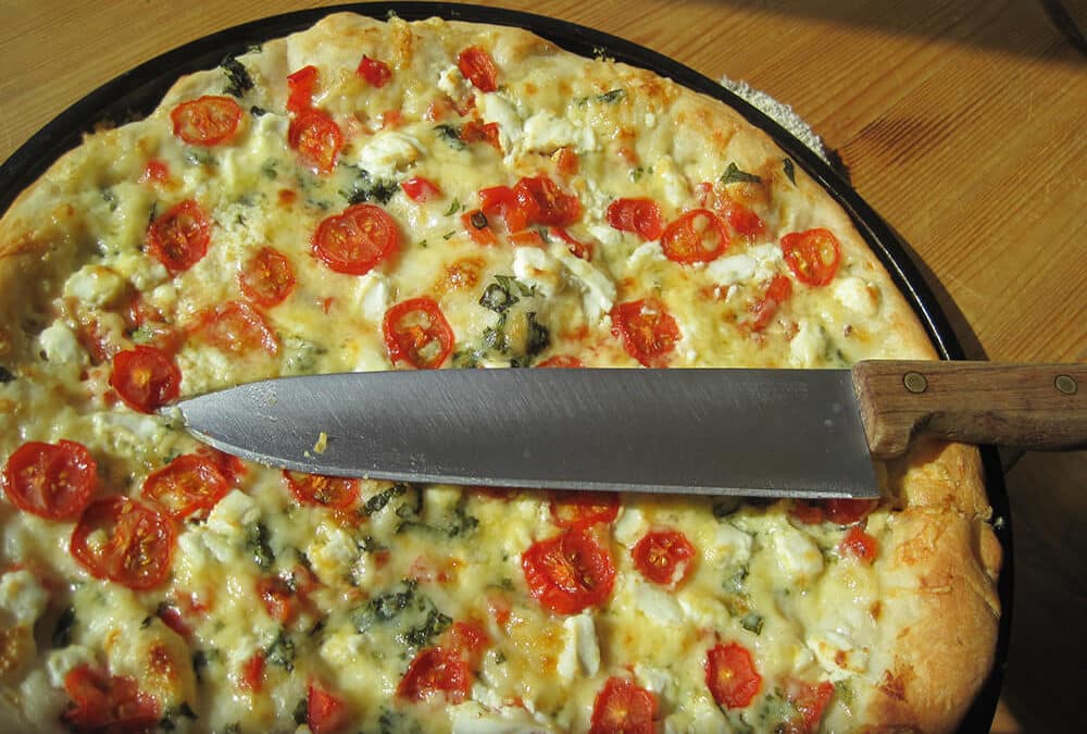 Pizza: Lactose Free Cheese & Veggie